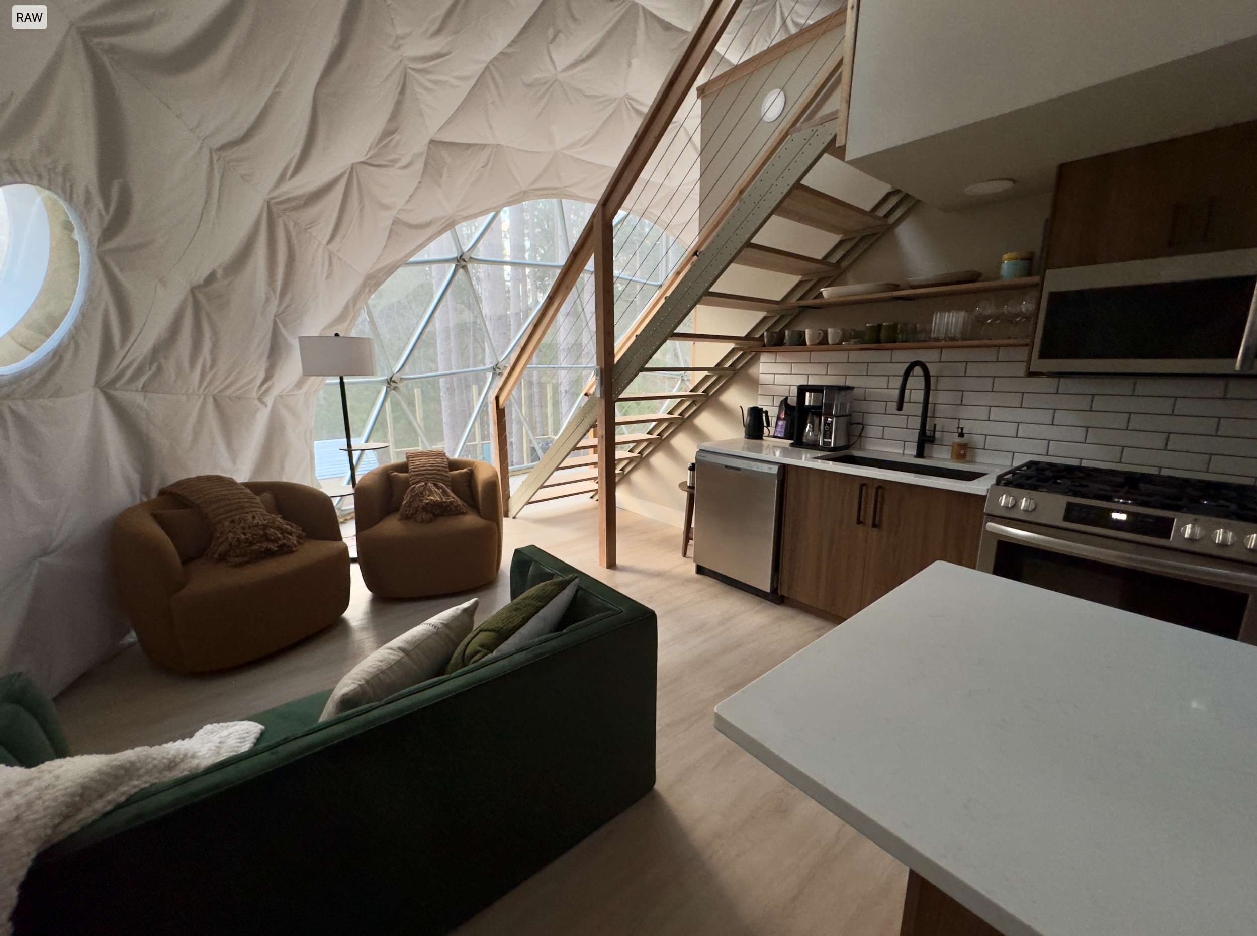 Luxury Geodesic Domes with Hot Tub & Sauna | Glamp Michigan